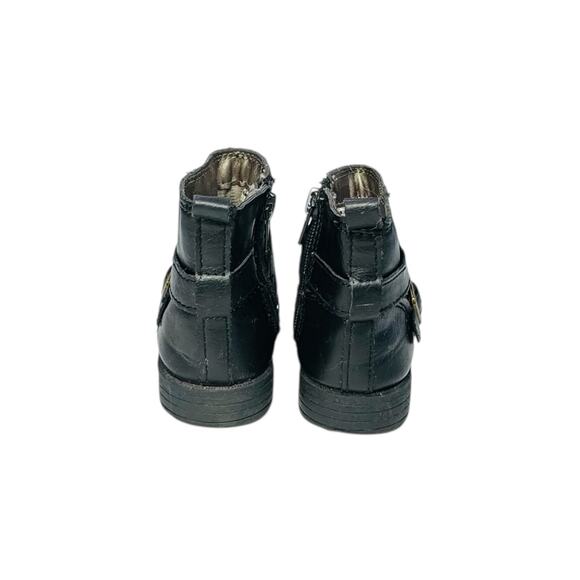 Carter's Black Biker Ankle Booties - Girls Size 9 - Picture 4 of 5
